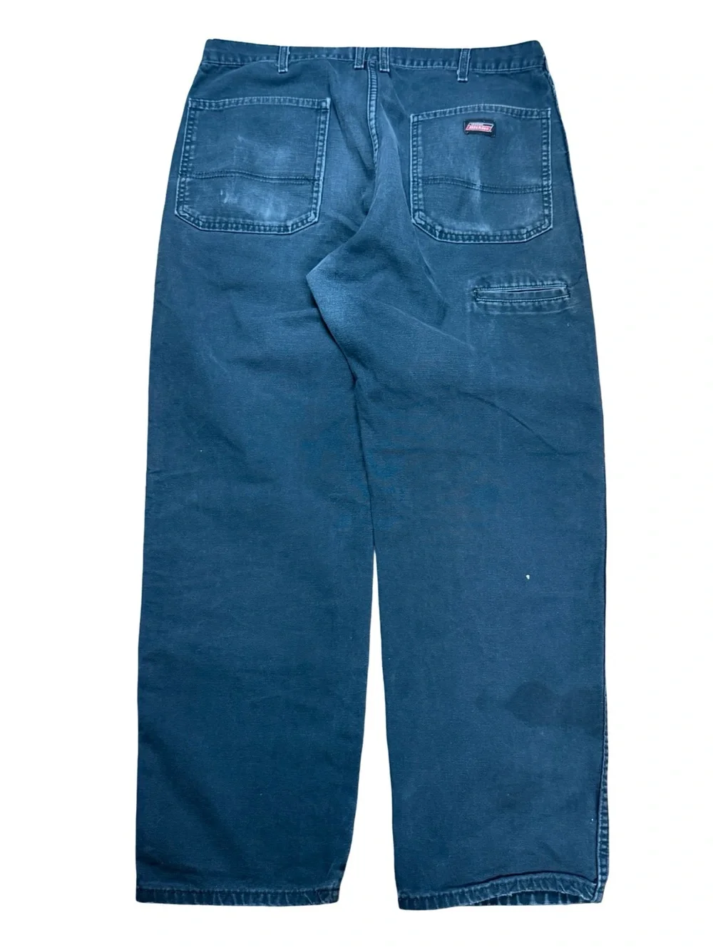 Vintage 2000s Dickies Workwear Faded Carpenter Style Black Pants Size 36x30